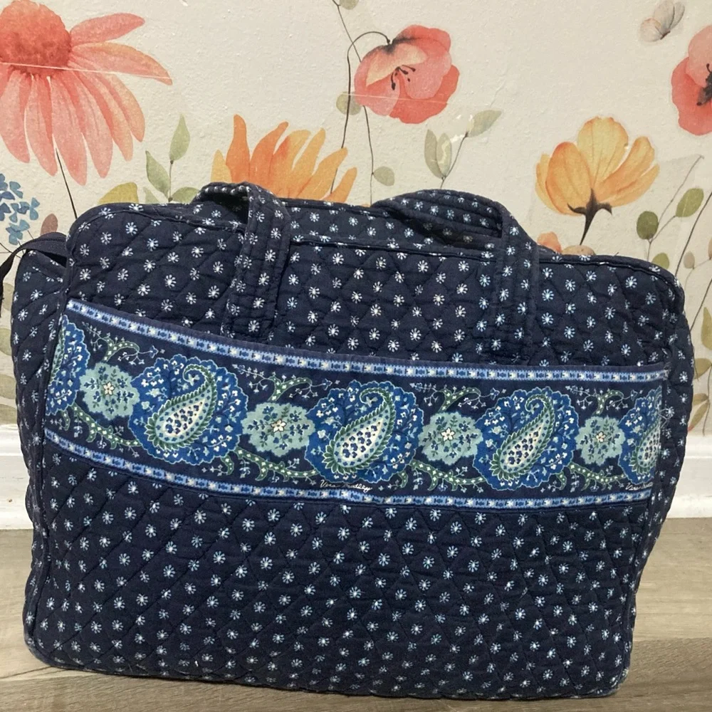 Vera Bradley Nantucket Navy Quilted Diaper Bag